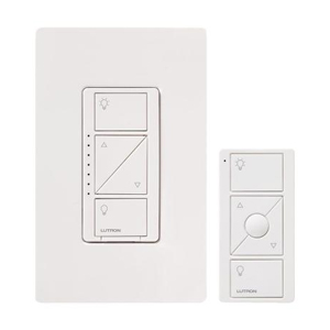 LUT P-PKG1W-WH  STARTER KIT WITH PICO, IN WALL DIMMER, AND FACEPLATE - WHITE